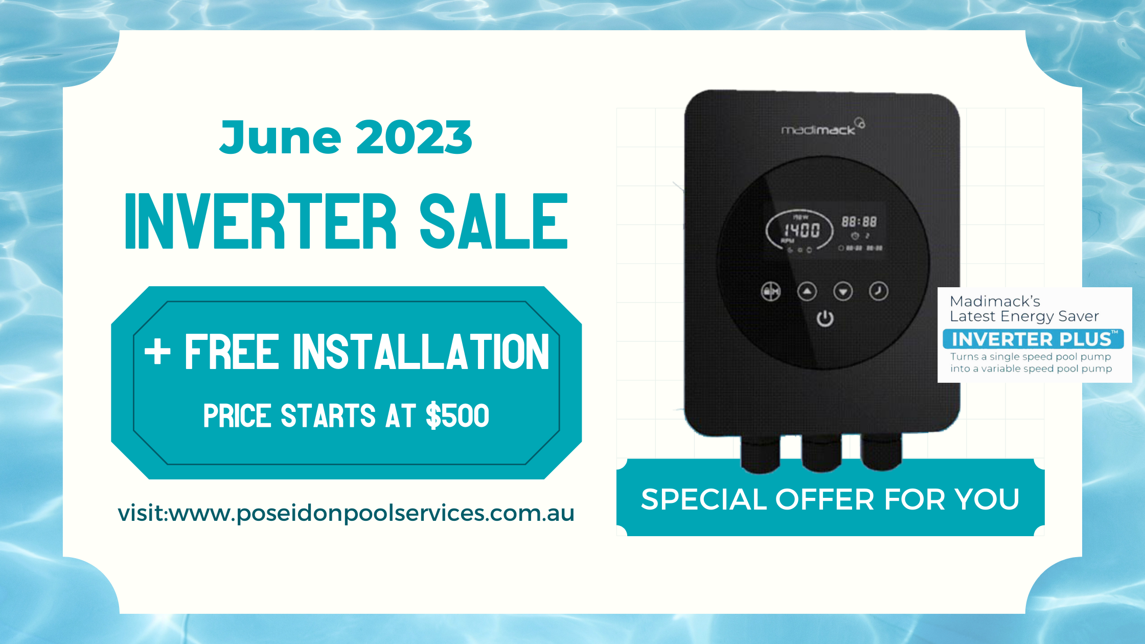 June 2023 Inverter Sale - Poseidon Pool Services